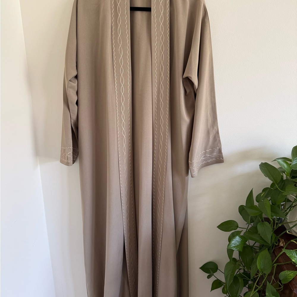 Long open abaya dress